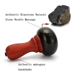 Electric Hot Stone Gua Sha Massager back moxibustion Bian Stone Guasha Scraping Back Heat Massage Tools Warm Moxibustion Therapy