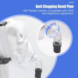 Original CPAP Full Face Mask&Headgear for Most Auto CPAP/BiPAP Machine APAP Mask Improve Comfort Anti Snoring Relief Sleep Apnea
