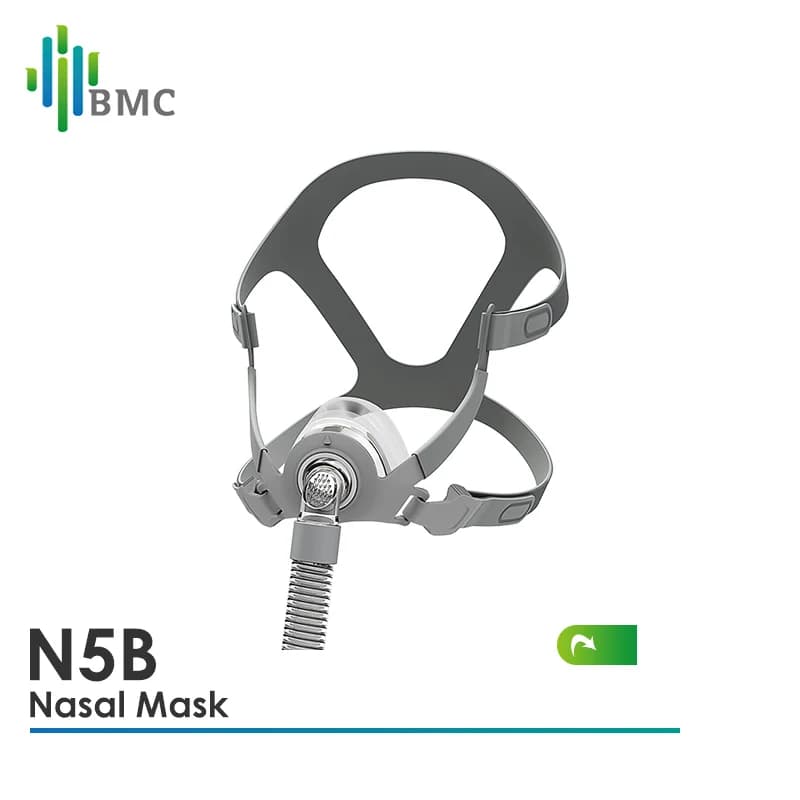 BMC CPAP Mask Nasal N5B All Size Cushion With Adjustable Headgear Ventilator Air Respirator Supply For Sleep Apnea Anti Snoring
