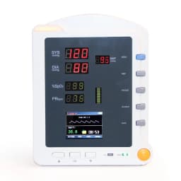 CONTEC ICU Patient Monitor with Infrared Thermometer,SPO2 TEMP NIBP Pulse Rate Vital Signs Monitor