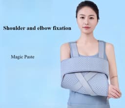 Forearm Sling Arm Fixation Brace Elbow Joint Protector Breathable Wrist Forearm Support Strap Fracture Injury Rehabilitation