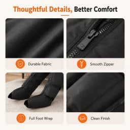 Air Compression Leg Massager with Remote Control 3 Intensities for Foot Calf Thigh Relaxation Home Best Gift for Parents Friends