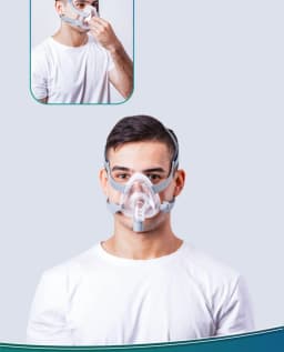 F5A/F5 CPAP Full Face Mask Soft Silicone Pad S/M/L Size Anti Snoring Sleep Treatment Accessories Suitable CPAP Ventilator