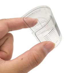 Microscope Micrometer Calibration Ruler Transparent Film PET Round-shaped Particle Diameter Measuring Tape Line Coordinate Shape