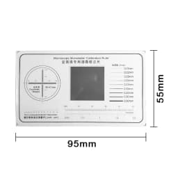 Microscope Micrometer Calibration Ruler Transparent Film PET Round-shaped Particle Diameter Measuring Tape Line Coordinate Shape
