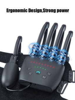 Hand Rehab Glove Stroke Hemiplegia Finger Train Mirror Therapy Wireless Robot Voice Prompt Cerebral Infarction Recovery Device