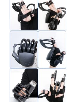 Hand Rehab Glove Stroke Hemiplegia Finger Train Mirror Therapy Wireless Robot Voice Prompt Cerebral Infarction Recovery Device