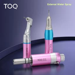 External Dental Low Speed Handpiece Kit Air Turbine Straight Contra Angle Air Motor Inner Water Spray 2/4Holes Turbine Handpiece
