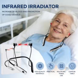 Neck Hanging Nasal Ear Canal Care Device 650nm Red Light Irradiation 3 Adjustable Modes Rechargeable Portable Home Use