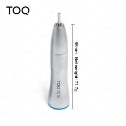 TOQ Dental Low Speed Handpiece Inner Water Spray Air Turbine Straight Handpiece, Autoclavable Stainless Steel Body Fit E-type