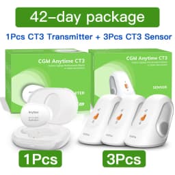 Yuwell CGM Continuous Glucose Monitor 24h Real-time Blood Sugar Test No Finger Pricking Real-time Dynamic Blood Glucose Track