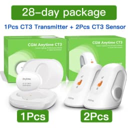 Yuwell CGM Continuous Glucose Monitor 24h Real-time Blood Sugar Test No Finger Pricking Real-time Dynamic Blood Glucose Track