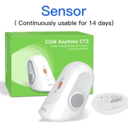 Yuwell CGM Continuous Glucose Monitor 24h Real-time Blood Sugar Test No Finger Pricking Real-time Dynamic Blood Glucose Track