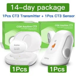 Yuwell CGM Continuous Glucose Monitor 24h Real-time Blood Sugar Test No Finger Pricking Real-time Dynamic Blood Glucose Track