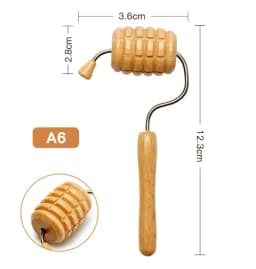 Wooden Face Massage Roller Facial Lifting Wrinkle Remover Face Anti-Cellulite Gua Sha Tool Facial Tissue Maderotherapy Roller