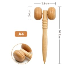 Wooden Face Massage Roller Facial Lifting Wrinkle Remover Face Anti-Cellulite Gua Sha Tool Facial Tissue Maderotherapy Roller