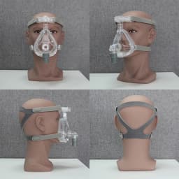 RESOXY CPAP Full Face Mask Auto BiPAP CPAP Mouth Mask Medical Silicon Full Facial Mask With Headgear for Sleep Apnea Snoring