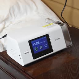 AS100A Auto CPAP Machine for Sleep Apnea, Portable Anti Snoring Ventilator with Humidifier & 2 Masks,Medical Grade COPD