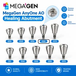 MegaGen AnyOne AO & AnyRidge AR Healing Abutment AO Straight Ti-Base Composite Abutment Dental Implant Prosthetic Components