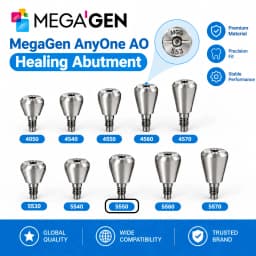 MegaGen AnyOne AO & AnyRidge AR Healing Abutment AO Straight Ti-Base Composite Abutment Dental Implant Prosthetic Components