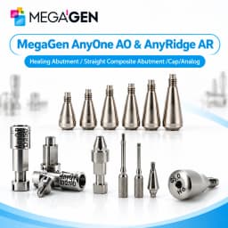 MegaGen AnyOne AO & AnyRidge AR Healing Abutment AO Straight Ti-Base Composite Abutment Dental Implant Prosthetic Components