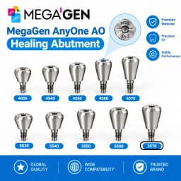 MegaGen AnyOne AO & AnyRidge AR Healing Abutment AO Straight Ti-Base Composite Abutment Dental Implant Prosthetic Components