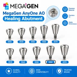 MegaGen AnyOne AO & AnyRidge AR Healing Abutment AO Straight Ti-Base Composite Abutment Dental Implant Prosthetic Components