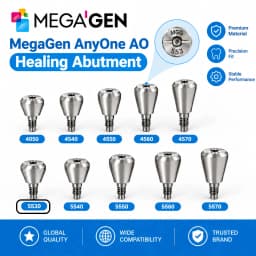 MegaGen AnyOne AO & AnyRidge AR Healing Abutment AO Straight Ti-Base Composite Abutment Dental Implant Prosthetic Components
