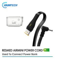 ResMed Airmini CPAP Machine DC 24V Power Cord 5.5 X 2.1mm to DC5521 Plug Supply Cable For Travelling Train Air