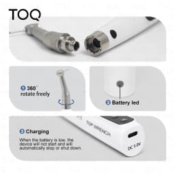 TOQ Official Store Professional Dental Implant Electric Torque Wrench Universal Implant Torque Driver Repair Tool Kit With 16Pcs