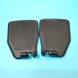 Wheelchair Accessories Pedal Thickened ABS Plastic Aluminum Alloy Footboard Gap Type A Pair Footrest