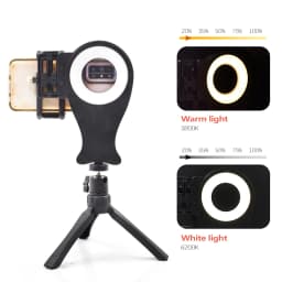 JUMTOP Dental Photography Ring Light, Adjustable Color Temperature and Brightness, Intraoral Filling Lamp