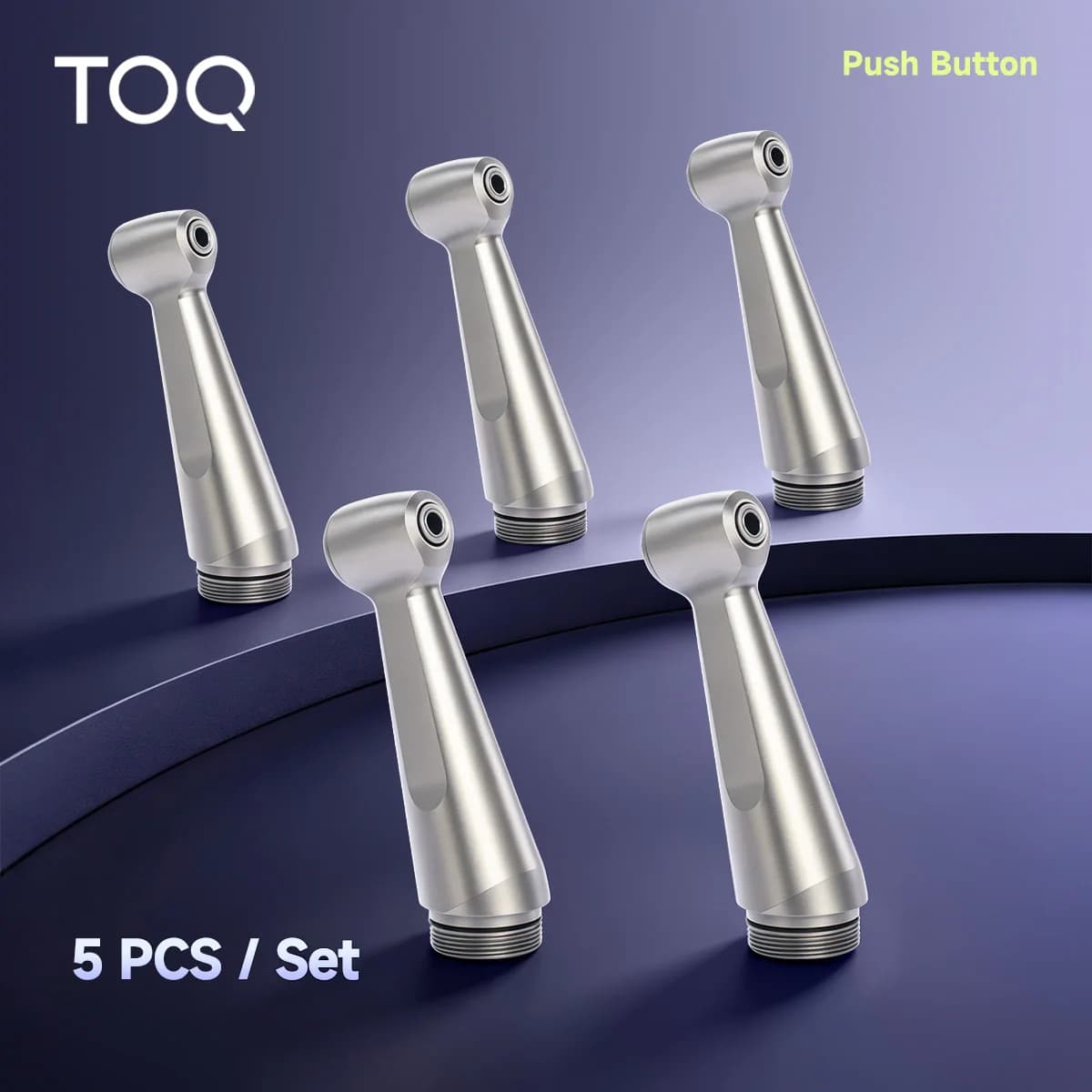 5 pcs Complete head For Dental FX 23 Contra Angle Low Speed Handpiece Air Turbine Spare Head Fit 2 Push Botton With Ball Bearing