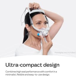 Mask AirFit F30 F40 Compatible Full Face CPAP Replacement Mask Sleep Apnea Anti Snoring Ventilator Accessory M L Size