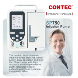 CONTEC SP750 Infusion pump real-time alarm Large LCD Display Volumetric IV Fluid Syringe Pump (Human or Veterinary Use)