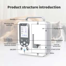 CONTEC SP750 Infusion pump real-time alarm Large LCD Display Volumetric IV Fluid Syringe Pump (Human or Veterinary Use)