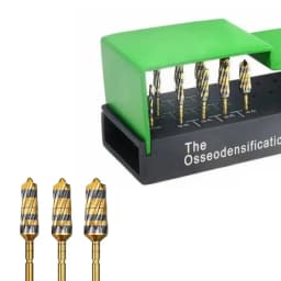 17Pcs/Set Dental Osseodensification Bur Drills, Ridge Expansion Bone Cutting Drills for Surgical, Dentistry Implant Tools