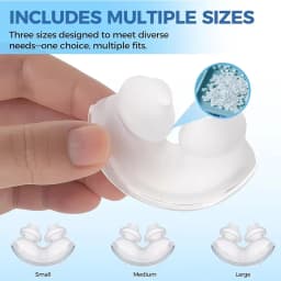 Original AirFit P10 CPAP Nasal Pillow Mask Complete Headrest Tube S/M/L Nasal Pillow for Sleep Apnea Snoring Prevention