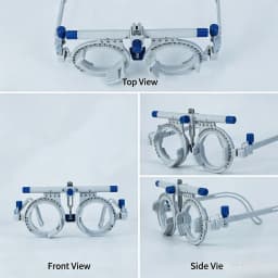 Adjustable Trial Lens Frame Titanium Alloy Ophthalmic Trial Frame PD 48-80mm Lightweight Optometry Eyeglasses Test Frame