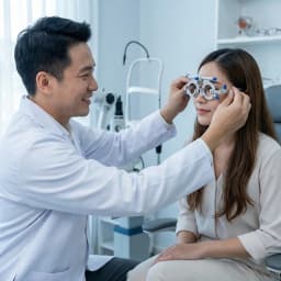 Adjustable Trial Lens Frame Titanium Alloy Ophthalmic Trial Frame PD 48-80mm Lightweight Optometry Eyeglasses Test Frame