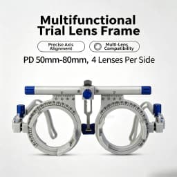 Adjustable Trial Lens Frame Titanium Alloy Ophthalmic Trial Frame PD 48-80mm Lightweight Optometry Eyeglasses Test Frame