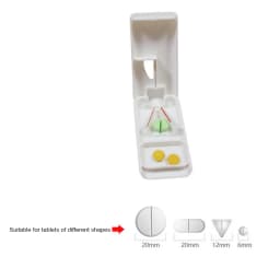 Drug Divider Cutter Tablet Cutter Cut Medicine Storage Box Convenient Pet Feeding Mini Portable Effortless Labor-saving