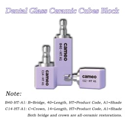 Aidite C14 HT/LT Lithium Disilicate CAD CAM Glass Ceramic Block for Chairside Veneer, Crown, Inlay & Onlay