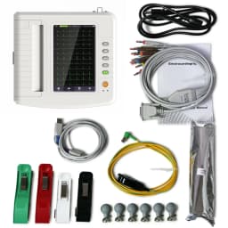 CONTEC ECG1212G Digital 12 channel/lead EKG+PC Sync software,Touch Electrocardiograph