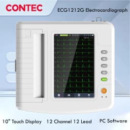 CONTEC ECG1212G Digital 12 channel/lead EKG+PC Sync software,Touch Electrocardiograph