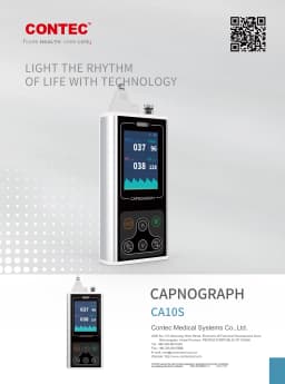CONTEC Brand CA10S Capnograph ETCO2 Sidestream Patient Monitor CO2 SPO2 PR Respiratory Color