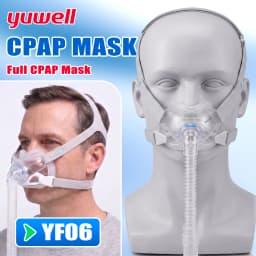 Yuwell YF-06 Cpap Mask with Headgear Full Mask Auto CPAP APAP BIPAP For Medical Air Breathing Machine Sleep Apnea Anti Snoring