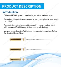 Glin Dental Glide Path Files Endodontics Files Glider 21/25mm Endo Rotary Files Dental Materials Dentistry