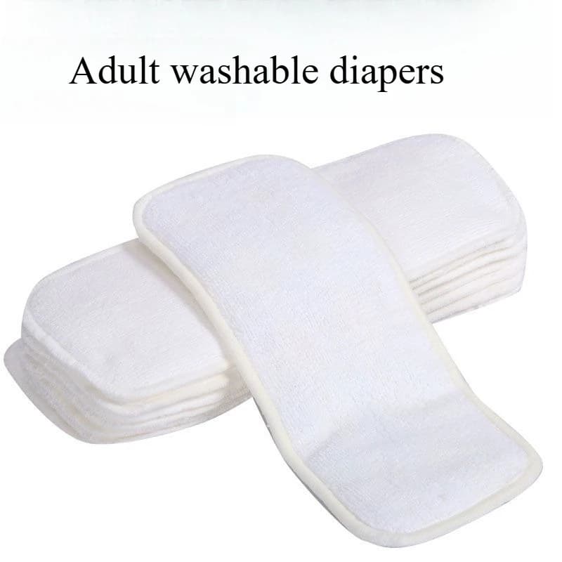 Washable Elderly Diaper Pads Three-layer Breathable Leak-proof Diapers Urine Incontinence Sanitary Cotton Pads Elderly Care Tool
