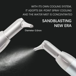 Dental Air Polisher with Water Spray Aluminum Oxide Air Abrasion Sandblaster Teeth Whitening Oral Cleaning Dentistry Instrument
